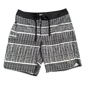 Black and White Men's Swim Shorts Manaoloa size 30